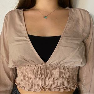 F21 Cropped Blouse